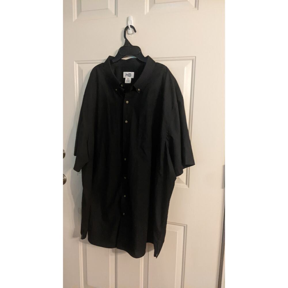 HB Black Button Down Shirt 3XL